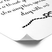 Rope Heart Nautical Wedding Favors Sign Poster (Hoek)