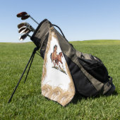 Rope Horse Golf Towel Golfhanddoek (Groen)