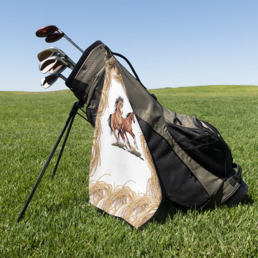 Rope Horse Golf Towel Golfhanddoek (Groen)