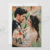 Rope Knot Bootschip Foto grens afbeelding Bruiloft Kaart (Achterkant)