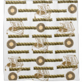 Rope Record Shower Curtain Douchegordijn (Voorkant)