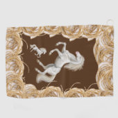 Rope White Horse Golf Towel Golfhanddoek (Horizontaal)