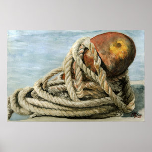 Roped en Rusty Poster