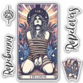 Ropelovers kaart Set van stickers