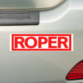 Roper Stempel Bumpersticker (Op auto)