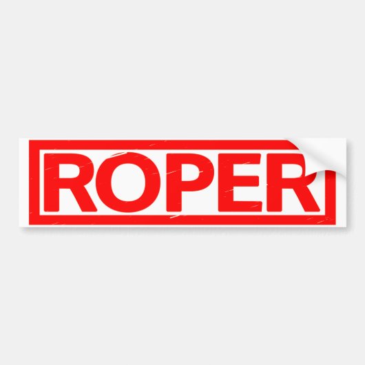 Roper Stempel Bumpersticker (Voorkant)