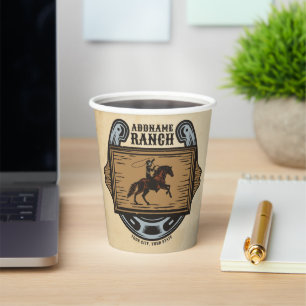 Roping Cowboy ADD NAAM Westerne Familie Paard Ranc Papieren Bekers