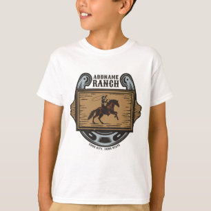 Roping Cowboy ADD NAAM Westerne Familie Paard Ranc T-shirt