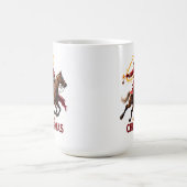 Roping Cowboy Christmas Rider Koffiemok (Center)