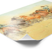 Roping Horses van Maynard Dixon Foto Afdruk (Hoek)