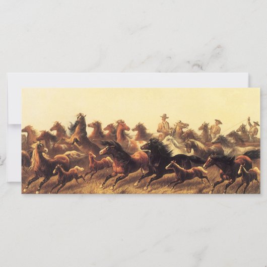 Roping Wild Horses door James Walker (Voorkant)