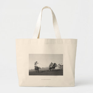 Ropingpaard Grote Tote Bag