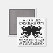 Rorschach Ink Blot Test Funky Frigo Magnet (Recto/Verso)
