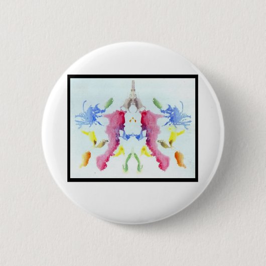 Rorschach Inkblot 10.0 Ronde Button 5,7 Cm (Voorkant)