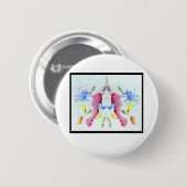 Rorschach Inkblot 10.0 Ronde Button 5,7 Cm (Voorkant /achterkant)