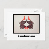 Rorschach Inkblot 2 Briefkaart (Voorkant / Achterkant)