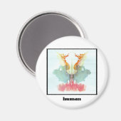 Rorschach Inkblot 9 Magneet (Voorkant / Achterkant)