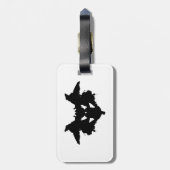 Rorschach Inkblot Bagagelabel (Achterkant verticaal)