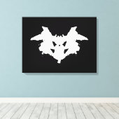 Rorschach Inkblot Canvas Afdruk (Insitu (Houten vloer))