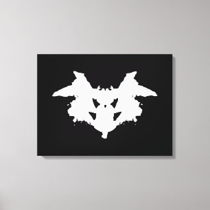 Rorschach Inkblot Canvas Afdruk