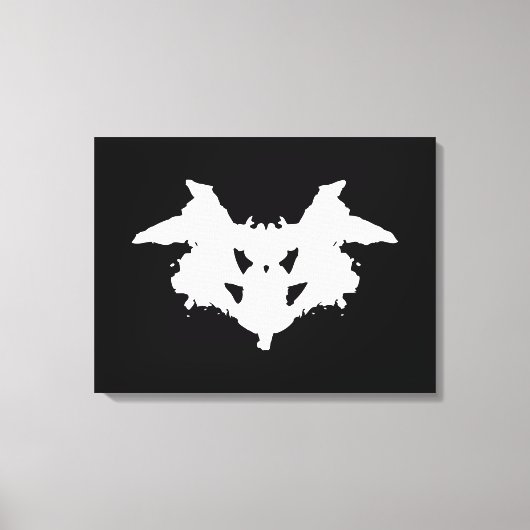 Rorschach Inkblot Canvas Afdruk (Voorkant)