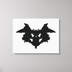 Rorschach Inkblot Canvas Afdruk