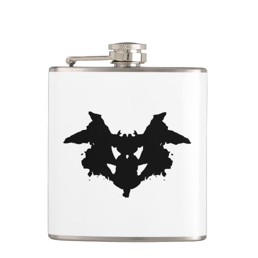Rorschach Inkblot Heupfles (Voorkant)
