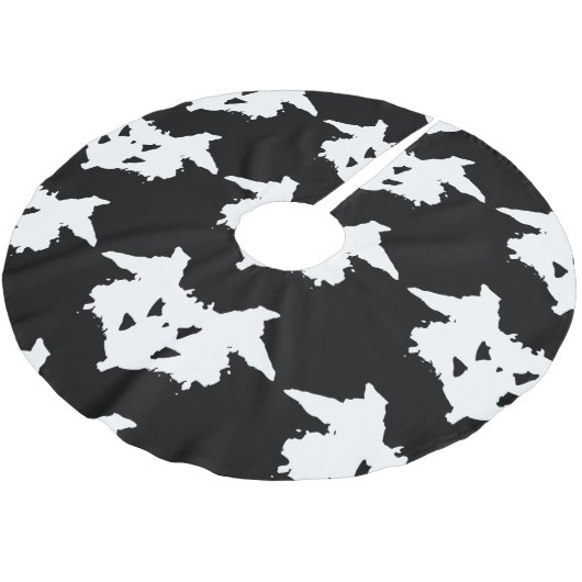 Rorschach Inkblot Kerstboom Rok (Gekanteld)