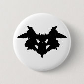 Rorschach Inkblot Ronde Button 5,7 Cm (Voorkant)