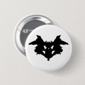 Rorschach Inkblot Ronde Button 5,7 Cm (Voorkant /achterkant)