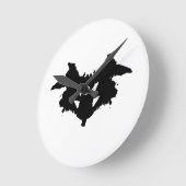 Rorschach Inkblot Ronde Klok (Hoek)