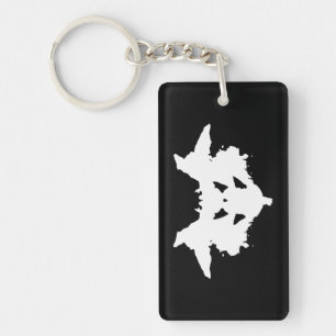 Rorschach Inkblot Sleutelhanger