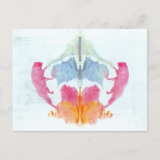 Rorschach Inkblot Test Briefkaart (Voorkant)