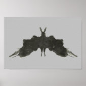 Rorschach Inkblot Test Fun Art Poster (Voorkant)