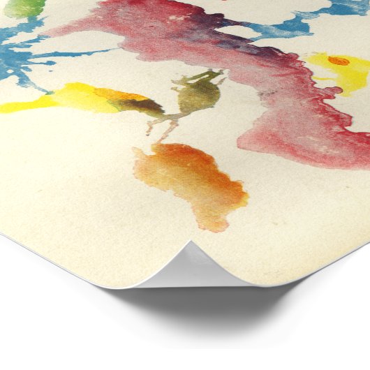 Rorschach Inkblot Test Fun Art Poster (Hoek)