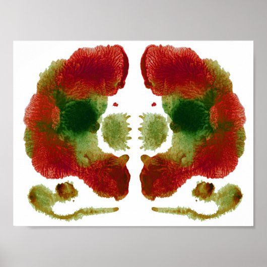 Rorschach Inkblot Test Fun Art Poster (Voorkant)