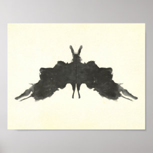 Rorschach Inkblot Test Fun Art Poster