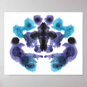 Rorschach Inkblot Test Fun Art Poster