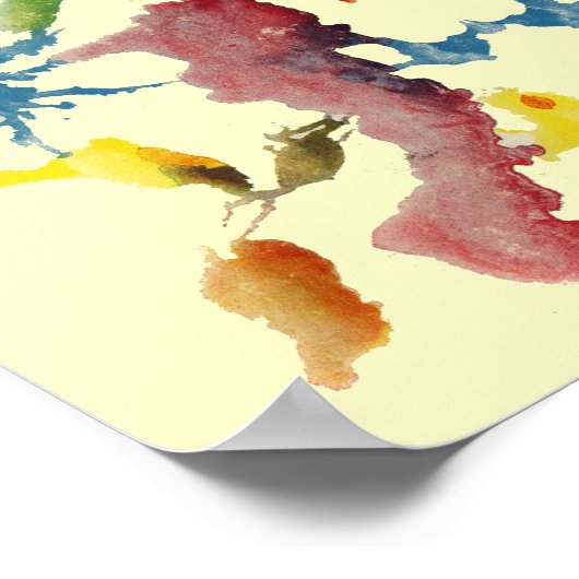 Rorschach Inkblot Test Fun Art Poster (Hoek)