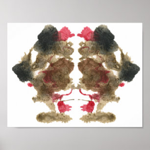 Rorschach Inkblot Test Fun Art Poster