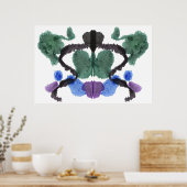 Rorschach Inkblot Test Fun Art Poster (Keuken)