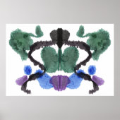Rorschach Inkblot Test Fun Art Poster (Voorkant)