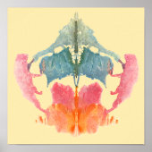 Rorschach Inkblot Test Fun Art Poster (Voorkant)