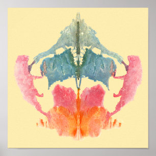 Rorschach Inkblot Test Fun Art Poster