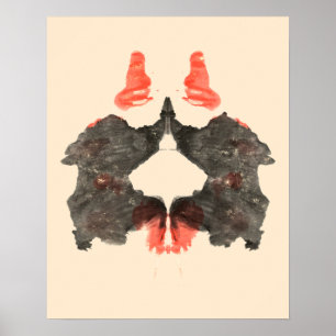 Rorschach Inkblot Test Fun Art Poster