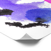 Rorschach Inkblot Test Fun Art Poster (Hoek)