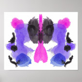Rorschach Inkblot Test Fun Art Poster (Voorkant)
