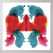 Rorschach Inkblot Test Fun Art Poster (Voorkant)
