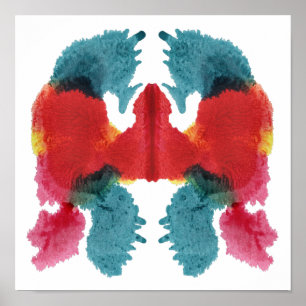 Rorschach Inkblot Test Fun Art Poster