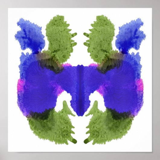 Rorschach Inkblot Test Fun Art Poster (Voorkant)